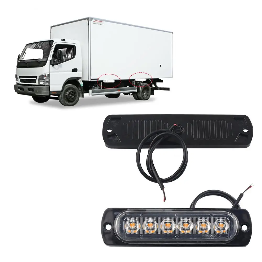 

6LED Car LED Work Light DC 12-24V 18W Red Car Truck Accessories Car Fog Working Light Urgent Light Safety Bright Always Lam B8P9