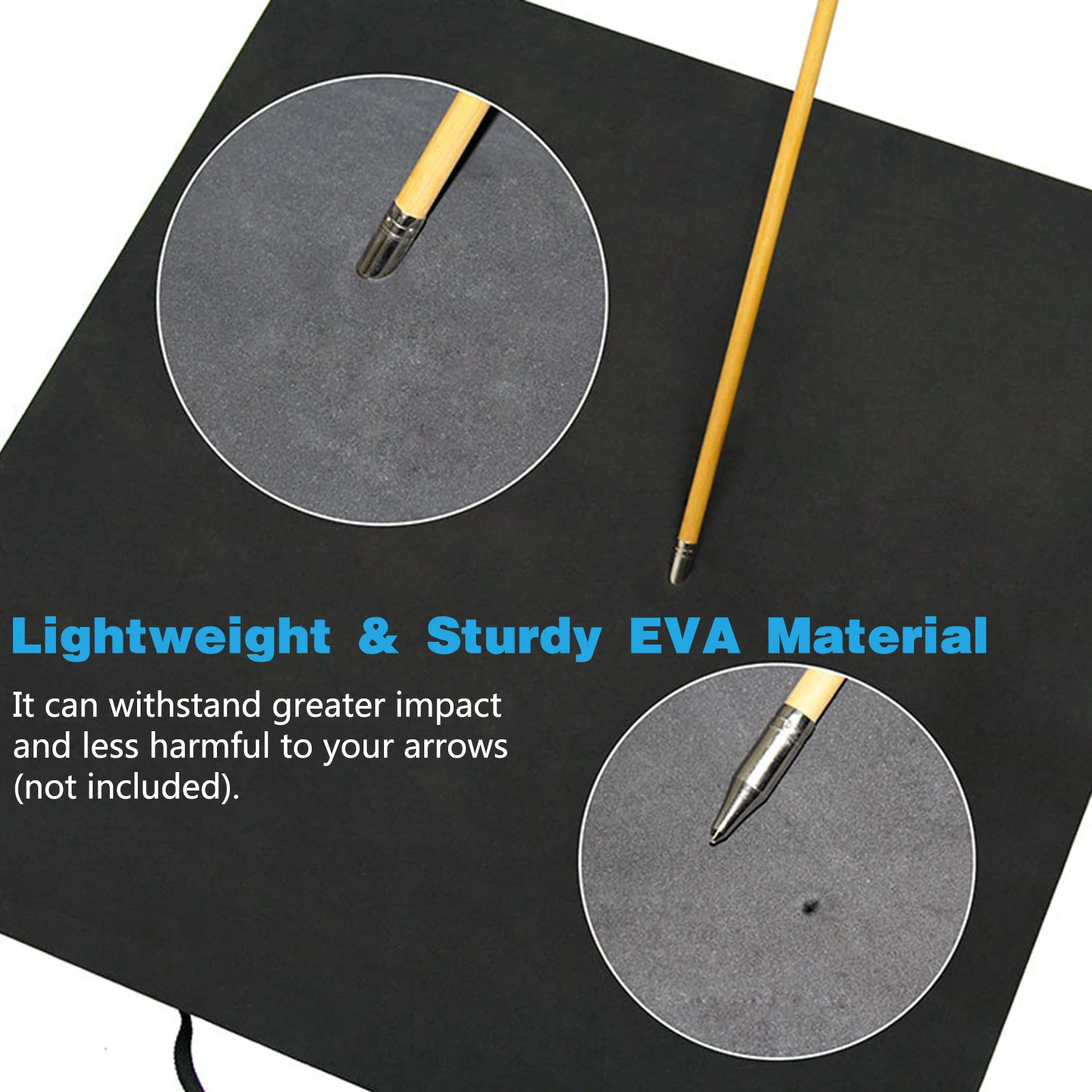 Equipamento de Arqueria, Alvo de Arqueria em EVA, Placa de Alvo para Prática de Arqueria 50x50x6cm
