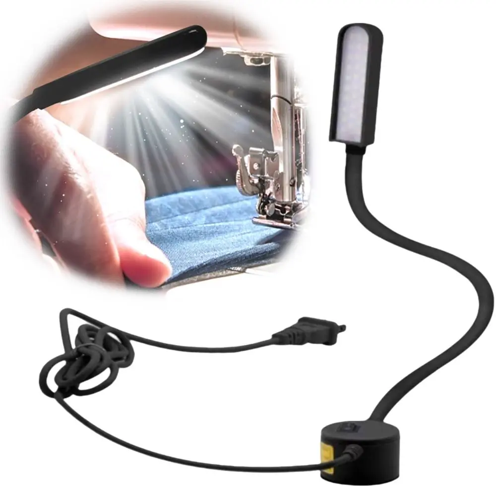

High Brightness Led Sewing Machine Light Magnetic Base Flexible Gooseneck Magnetic Base Light Eye-protecting Work Lights
