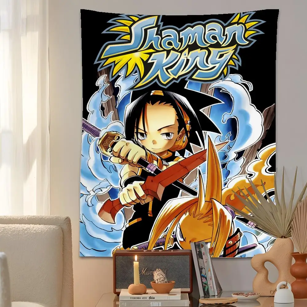 Shaman King Anime Tapestry Microfiber Background Art Decor For Bedroom Living Room  Outdoor Festival Wall Decor