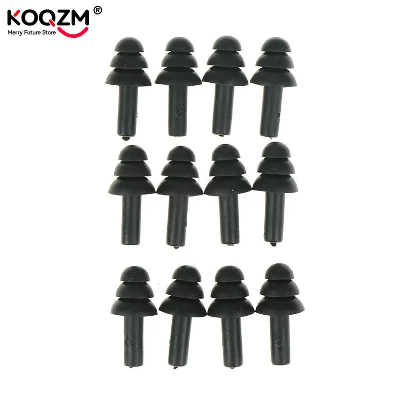 Bouchons d'oreille en Silicone, 6 paires, isolation phonique, protecteur d'oreille, Anti-bruit, ronflement, bouchons d'oreille confortables pour réduire le bruit