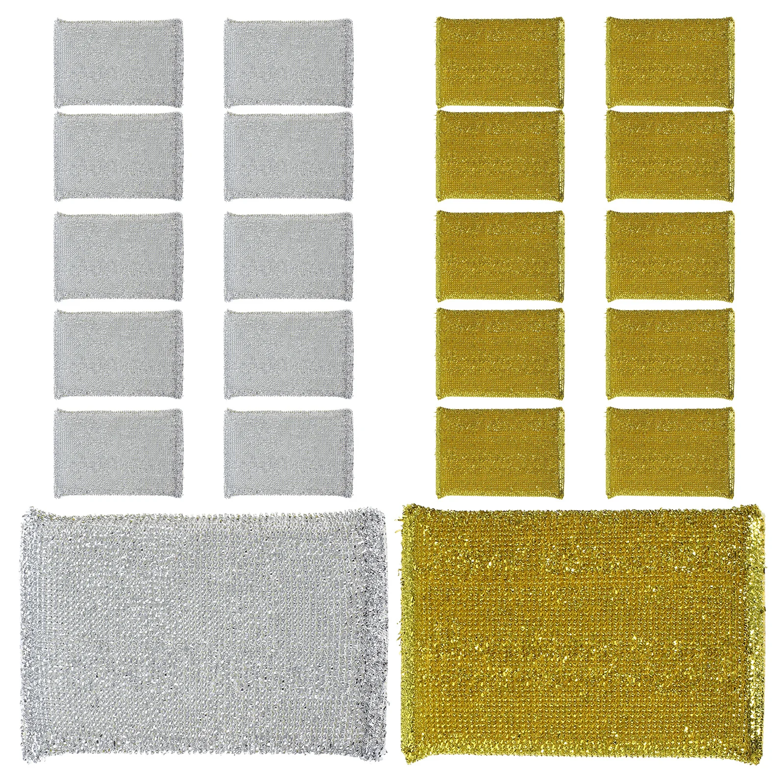 

24pcs Dishwashing Pad High Quality Cleaning Scouring Pad Kitchen Bathroom Sponge Block Durable Absorbent Scrubbing Sponge For