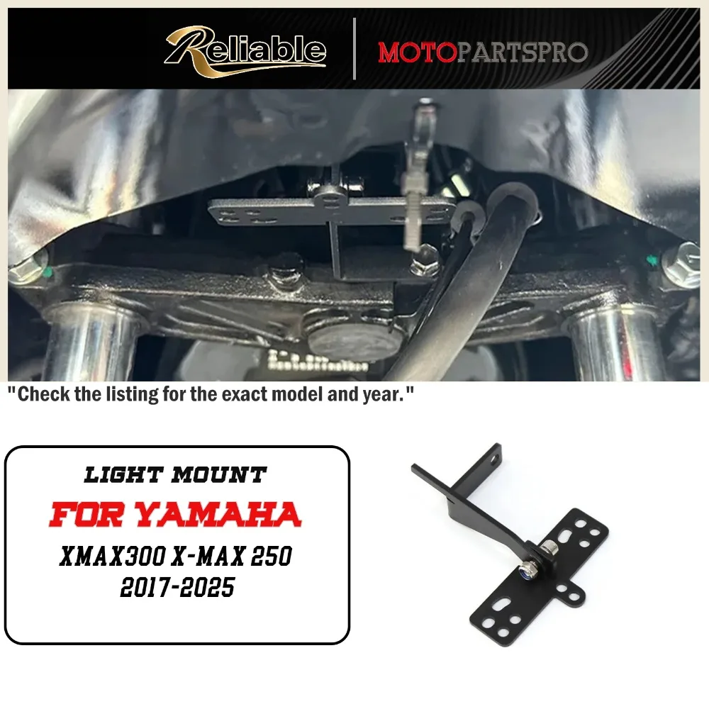 

X-MAX 250 XMAX300 For YAMAHA XMAX300 X-MAX 250 2017-2025 Motorcycle LED Light Mount Bracket Driving Lighting Fog Lamp Holder