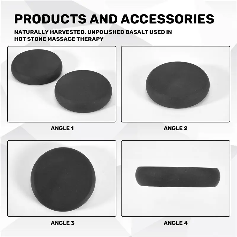 ABHZ-Massagem Pedras Grandes Massagem Lava Conjunto de Pedras Naturais Hot Spa Rock Basalt Stone