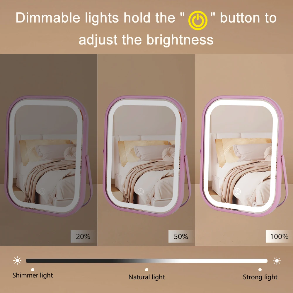 กระจกแต่งหน้าพร้อมไฟ - กระจกแต่งหน้ามีไฟ LED, กระจกแต่งหน้าขนาดใหญ่พร้อมไฟ, หน้าจอสัมผัสพร้อมไฟ 3 สี, ไฟม่า