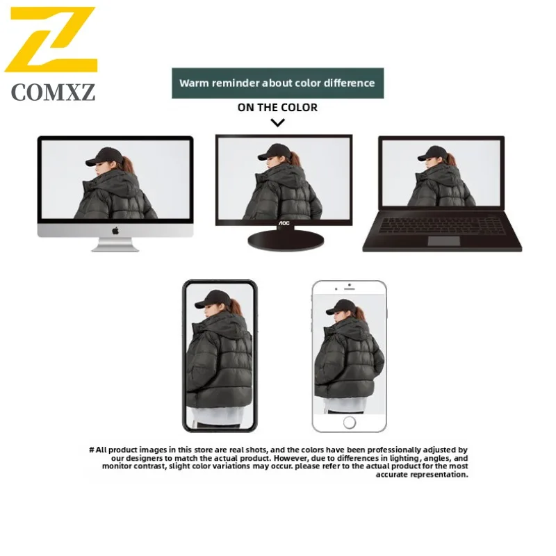 سترة COMXZ للجنسين بياقة مقنعين ممتازة للمغامرة الخارجية ومضادة للبرد معطف كوري أنيق مقاوم للرياح ملابس شتوية