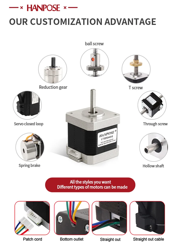Nema 17 Schrittmotor 4-Leiter 17Hs8401 X3 Stück 52N.Cm 48mm 1,8A 42 Motor für 3D-Drucker Schrittmotor Nema17 – Detail 7