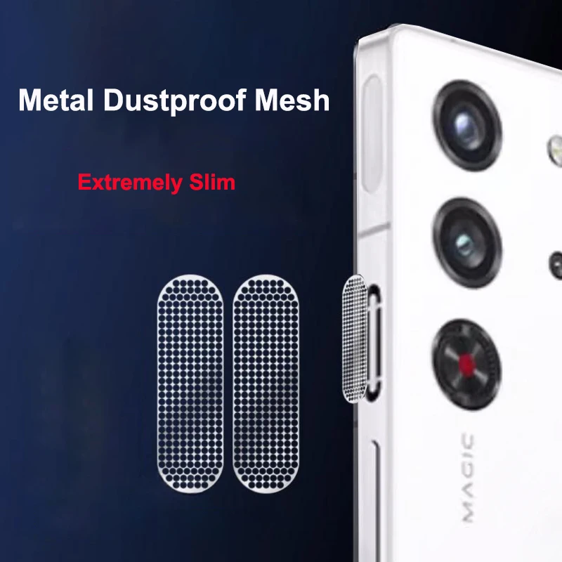 Nubia Red Magic 10S Pro Plus Phone Dustproof Net Stickers RedMagic 10 Pro+ Earpiece Speaker Hole Anti-Dust Metal Mesh Dust Cover