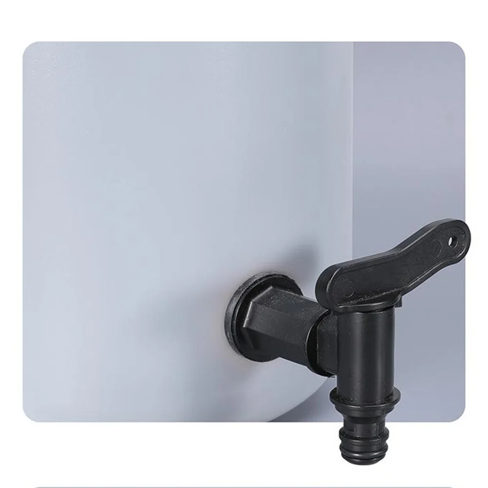 Jarra de torneira de plástico com filtro Tanque de água do vinho Faucet for Rain Preto Interruptor de jardim em casa Conectores Ferramentas 1pc