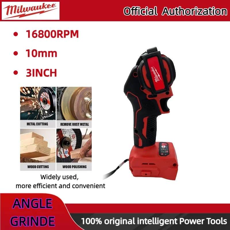 Milwaukee batterie Mini meuleuse d'angle sans fil meulage polisseuse électrique diamant meuleuse de coupe outils électriques pour 20V18V