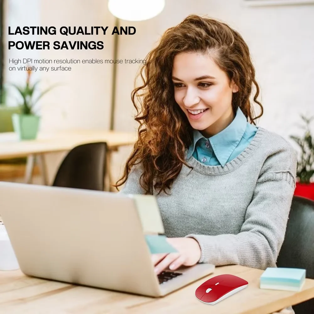 2.4 جيجا هرتز ماوس لاسلكي USB الفئران البصرية 1600 ديسيبل متوحد الخواص الصمت بيئة العمل ماوس USB صغير للاعبين مكتب الكمبيوتر المحمول ماك بوك سطح المكتب