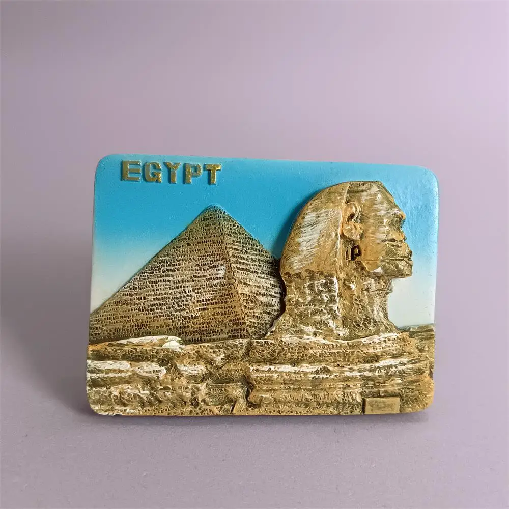 Africa Egypt Morocco Refrigerator Sticker Laos Bhutan Mauritius city travel souvenirs fridge magnet for home decoration