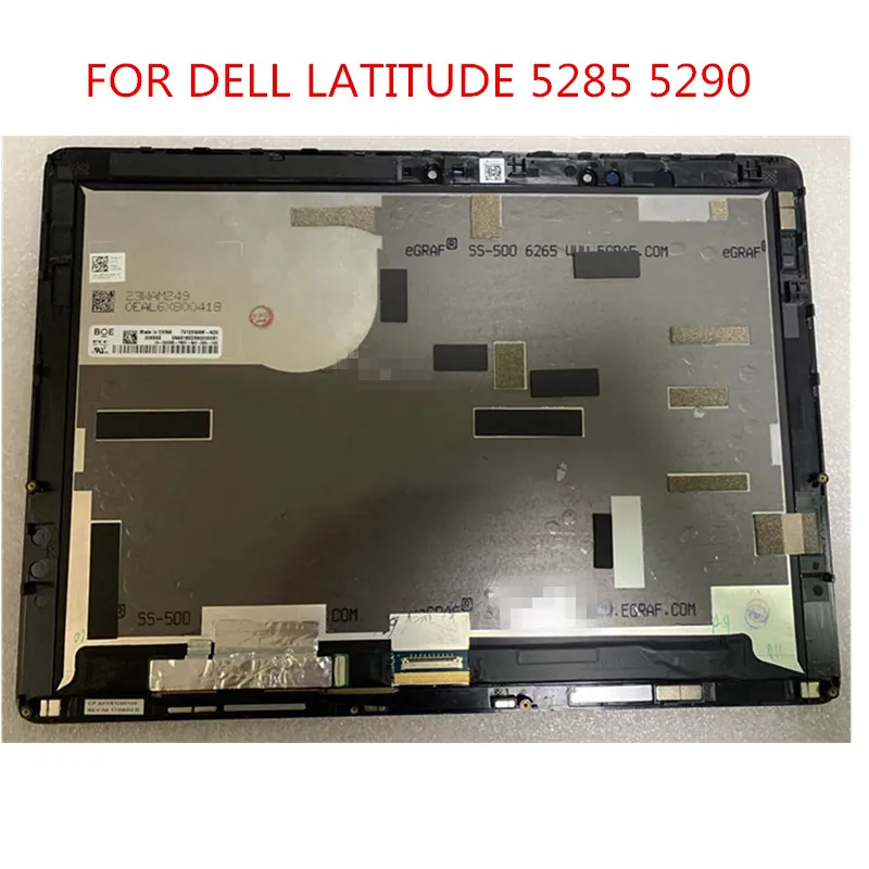 Tela Táctil do Lcd para Dell Latitude em P27s T17g T17g001 T17g002 5285 5290 123 ” Montagem 2tdv5 X8t3p 0kk8x Lq123n1jx31