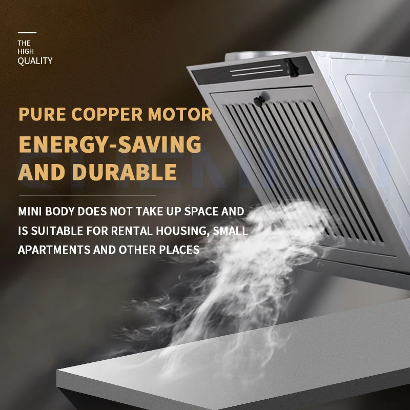 Mini Range Hood Side Suction Range Hood Kitchen Range Hood Single Stove Range Hood Cooker Hood  Exhaust Fan Lampblack Machine