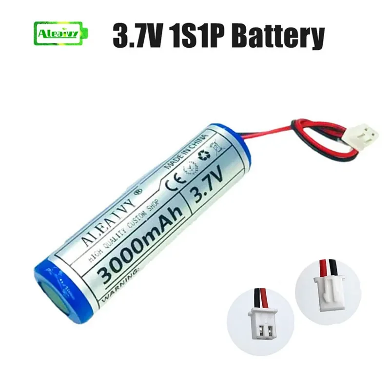 

3.7V 1S1P 18650 Lithium Battery Pack 3000mah 3500mAh Fishing LED Light Bluetooth Speaker 4.2V Emergency DIY Batteries