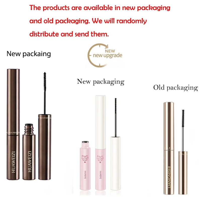 Mascara z włókien jedwabiu, matowa, z ultra-cienkim pędzelkiem, wydłużająca rzęsy, wodoodporna, szybkoschnąca, brązowo-czarna, podkręcająca rzęsy, kosmetyk.