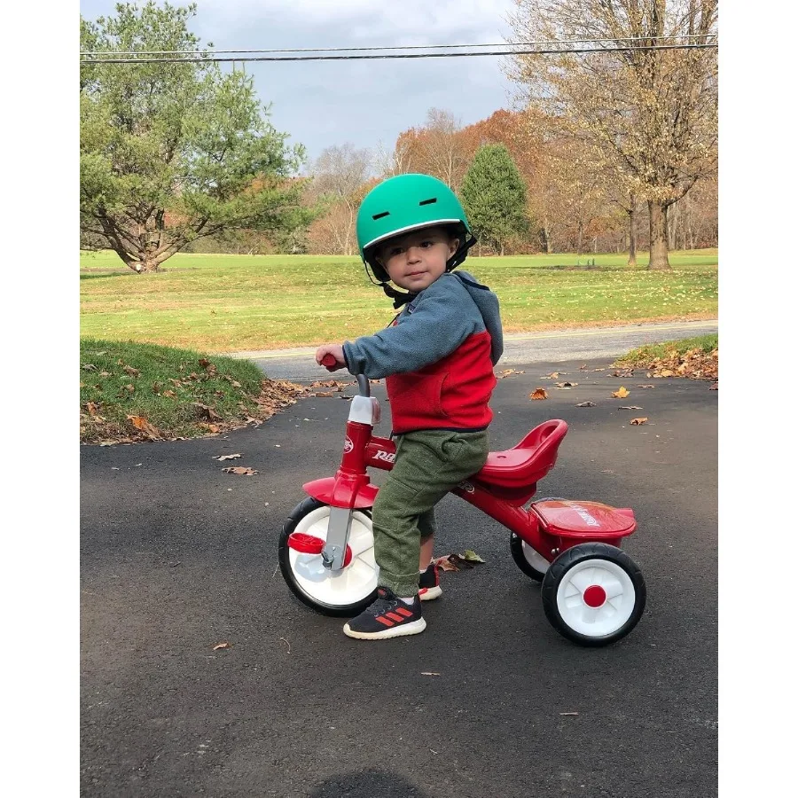 レッドライダー トライク 2.5歳～5歳向け 三輪幼児用自転車 三輪車 屋外乗車用おもちゃ 頑丈なスチールフレーム 調節可能なシート クラシック