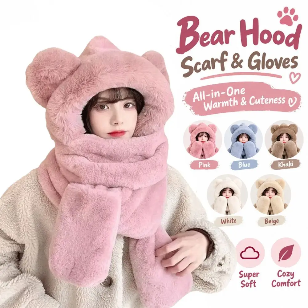 conjunto-3-em-1-chapeu-cachecol-e-luvas-gorro-feminino-com-orelhas-de-urso-forrado-com-fleece-e-acolchoado-quente-para-o-inverno