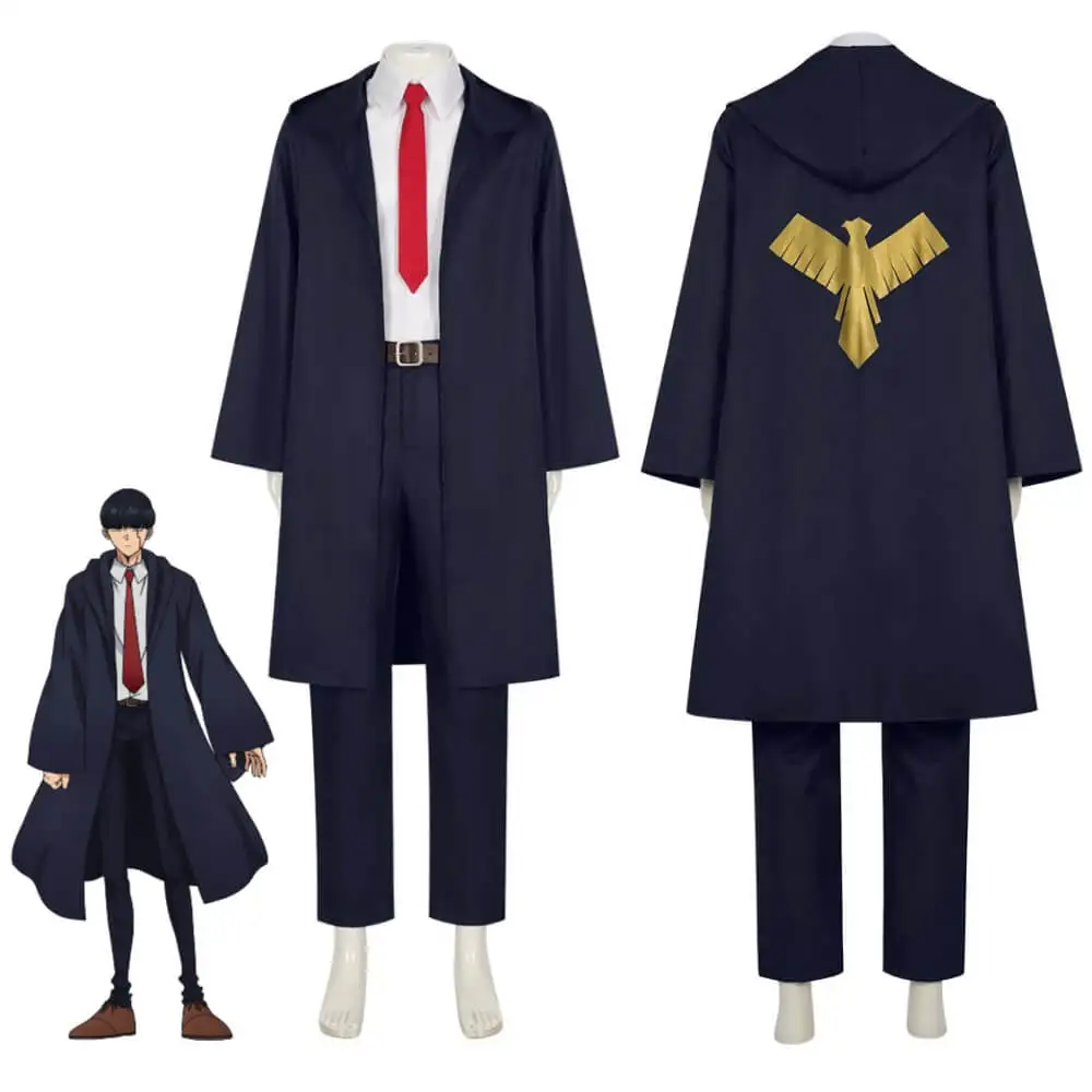 

Mashle Cosplay Costume Anime Magic and Muscles Magic Robe Mash Burnedead Comic-Con Outfit Shirt Coat Pants Takerlama