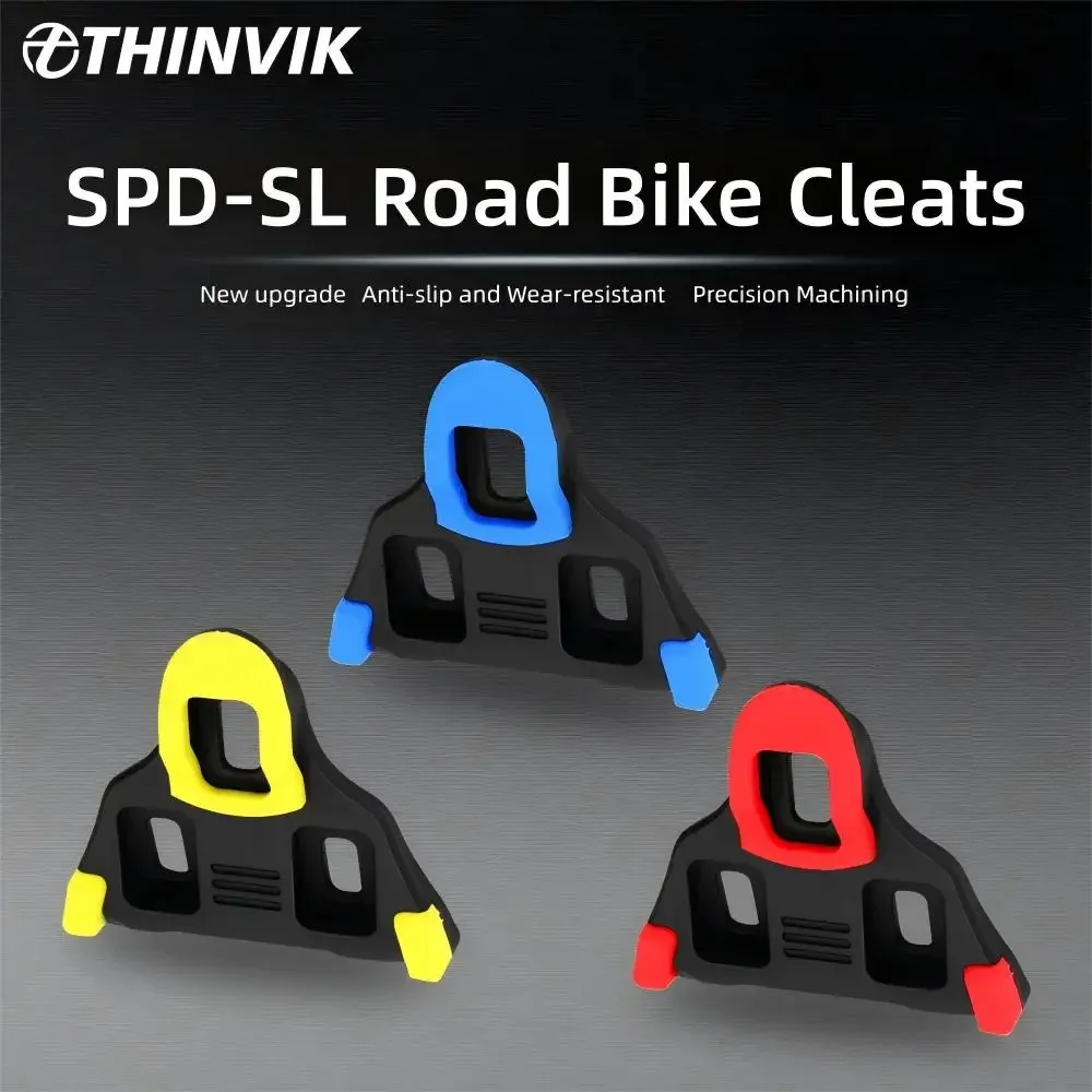 

Клипсы THINVIK для шоссейных велосипедов, совместимые с педалями Shimano SPD-SL System 0 ° /2 ° /6 ° Фиксированные самоблокирующиеся трехдырочные крепления Float для велосипедов