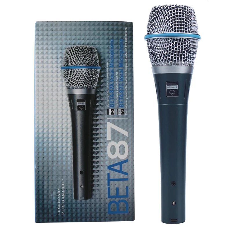 BETA87 Capacitor Professional Supercardioid Microphone Famous for Vocal Performance Karaoke Recording Stage Handheld Microphone