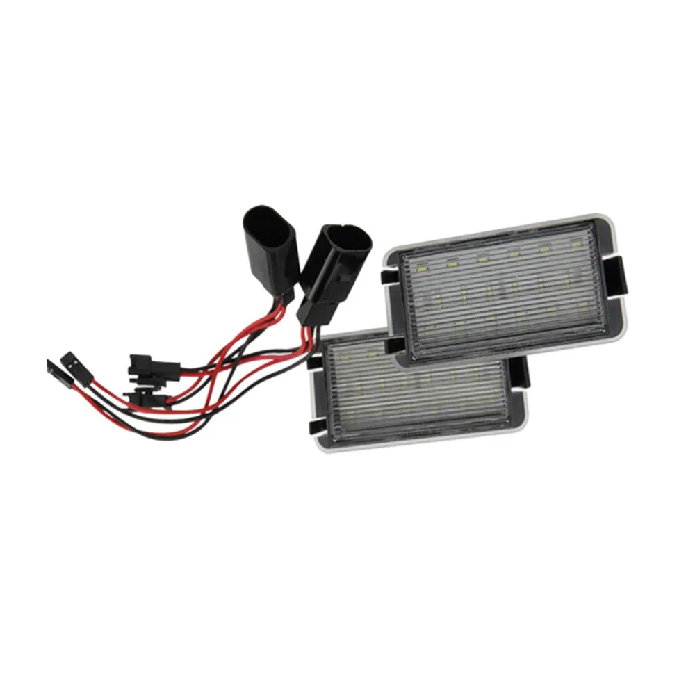 

2PCS 18LED License Plate Lights 12V 3W White Light Fit For Seat Cordoba 1993-2008/Fit For Seat Ibiza 1997-2008
