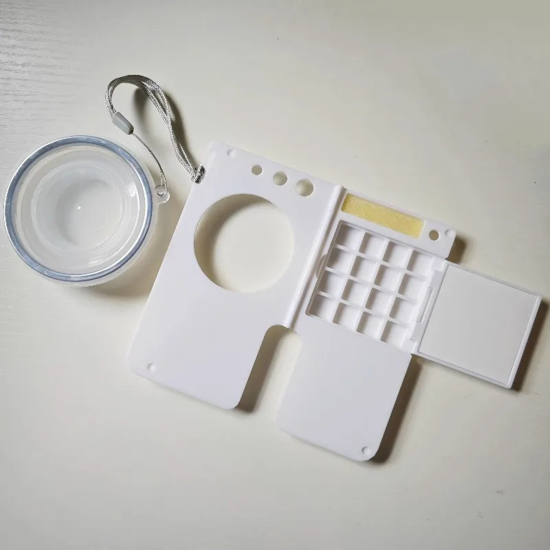 

Портативный складной набор для рисования: стакан для воды, палитра для акварели, инструмент для студентов-художников, для пленэра и творчества на природе