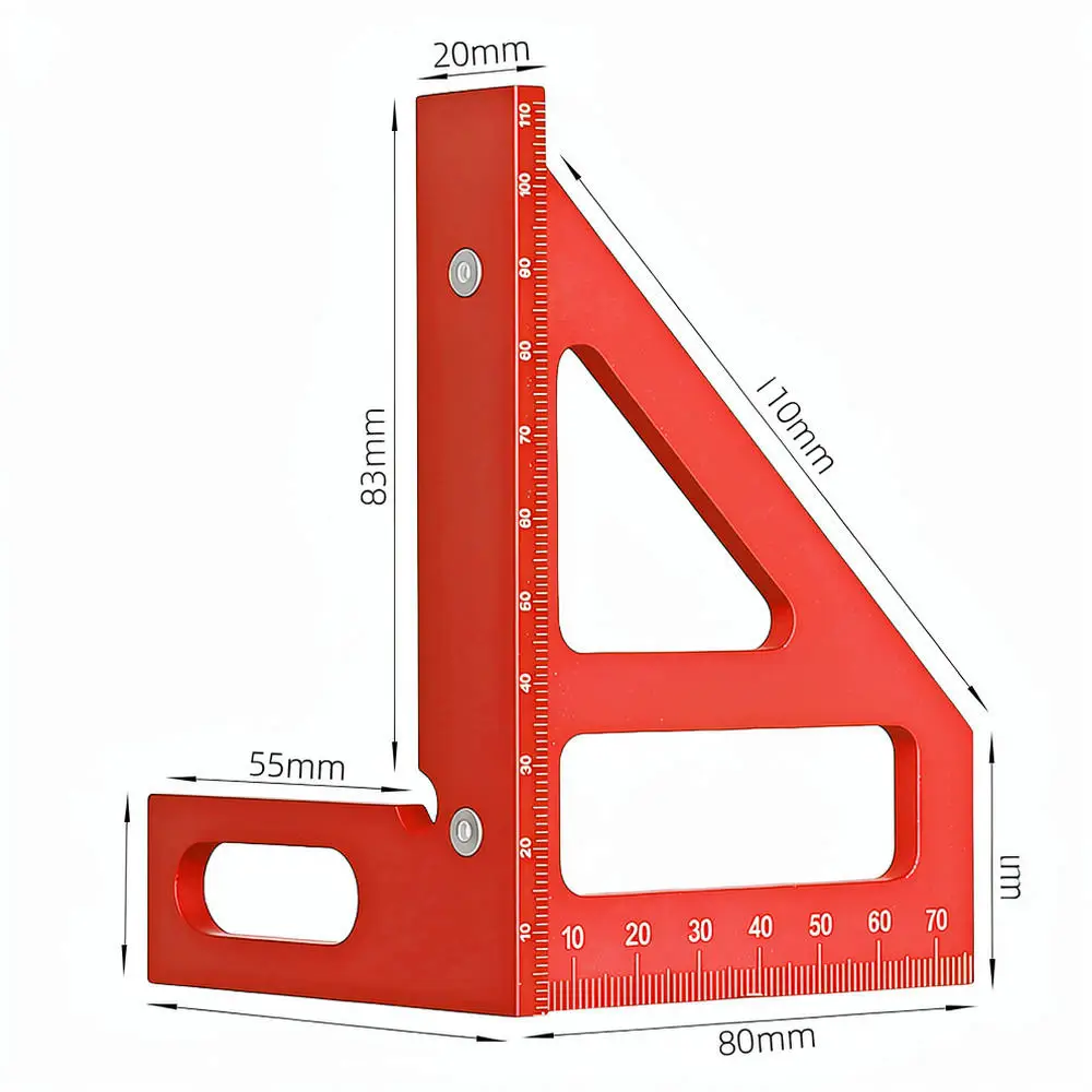 For For YB Aluminum Alloy Rafter Square 7 Inch Angle Finder Measuring Ruler For Woodworking Professional Layout