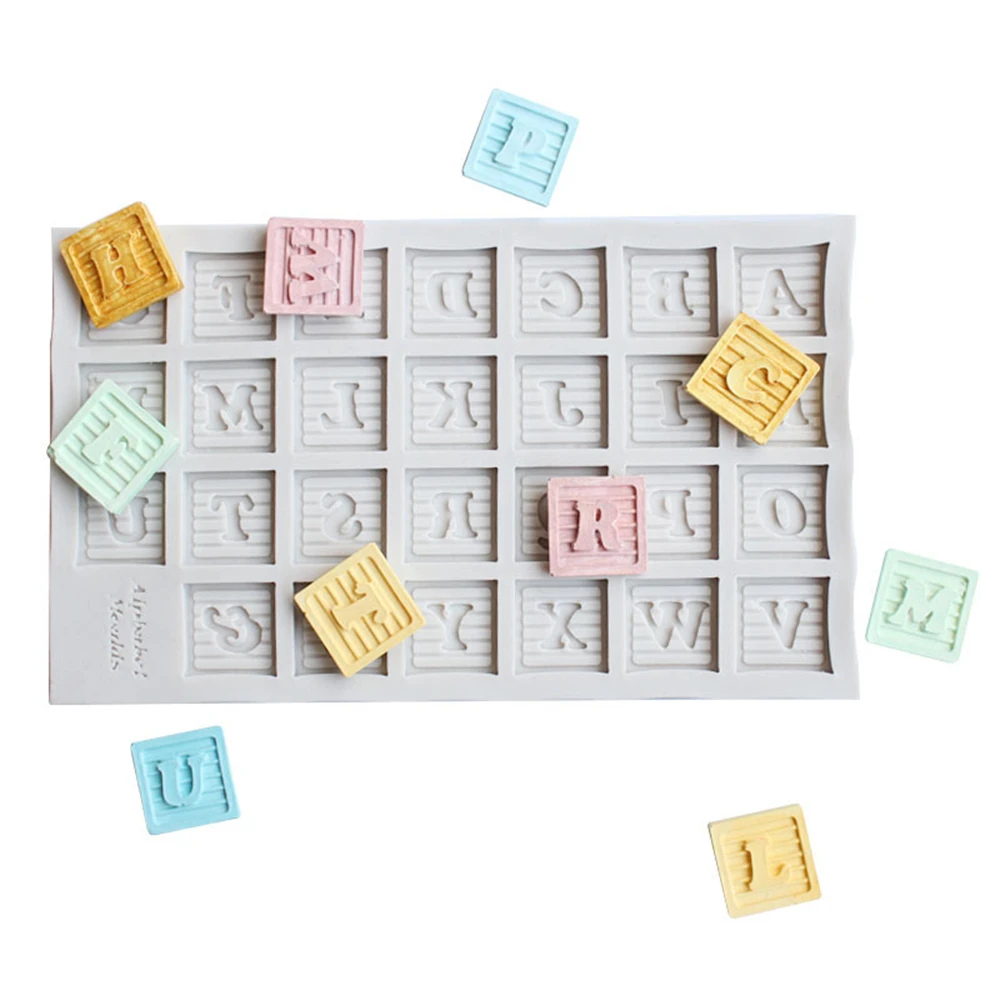 Alphabet Number Flag Silicone Sugarcraft Mold Resin Cupcake Baking Mould Fondant Cake Decorating Tools