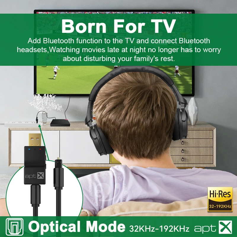 SW03 Pro APTX USB Optical Bluetooth Audio Transmitter aptX-Adaptive/HD/LL Dual Stream HIFI Wireless Adapter For PS4/3 Xbox TV PC