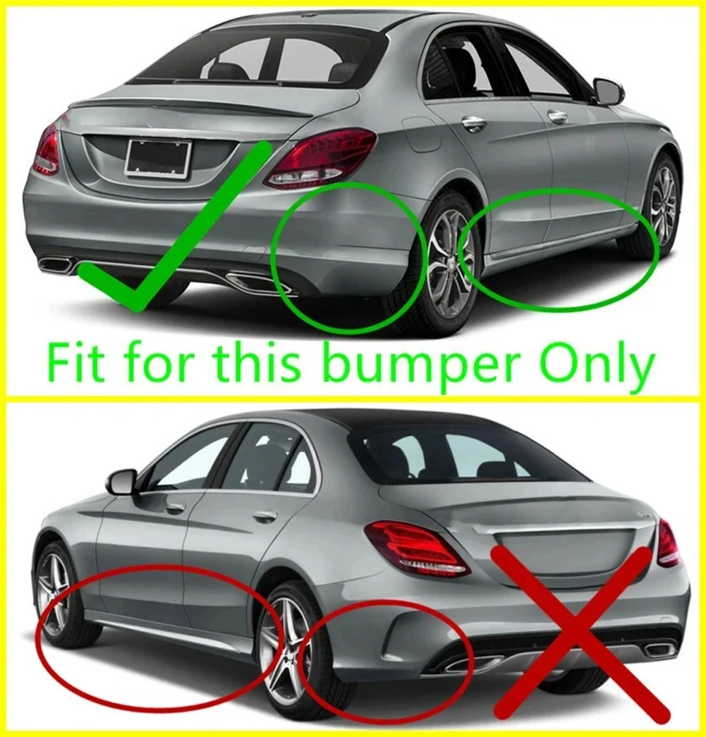 

Защитные брызговики (комплект) A2058900078, A2058900178 для Mercedes-Benz C-класса W205 2014-2021 Седан, пластиковые аксессуары