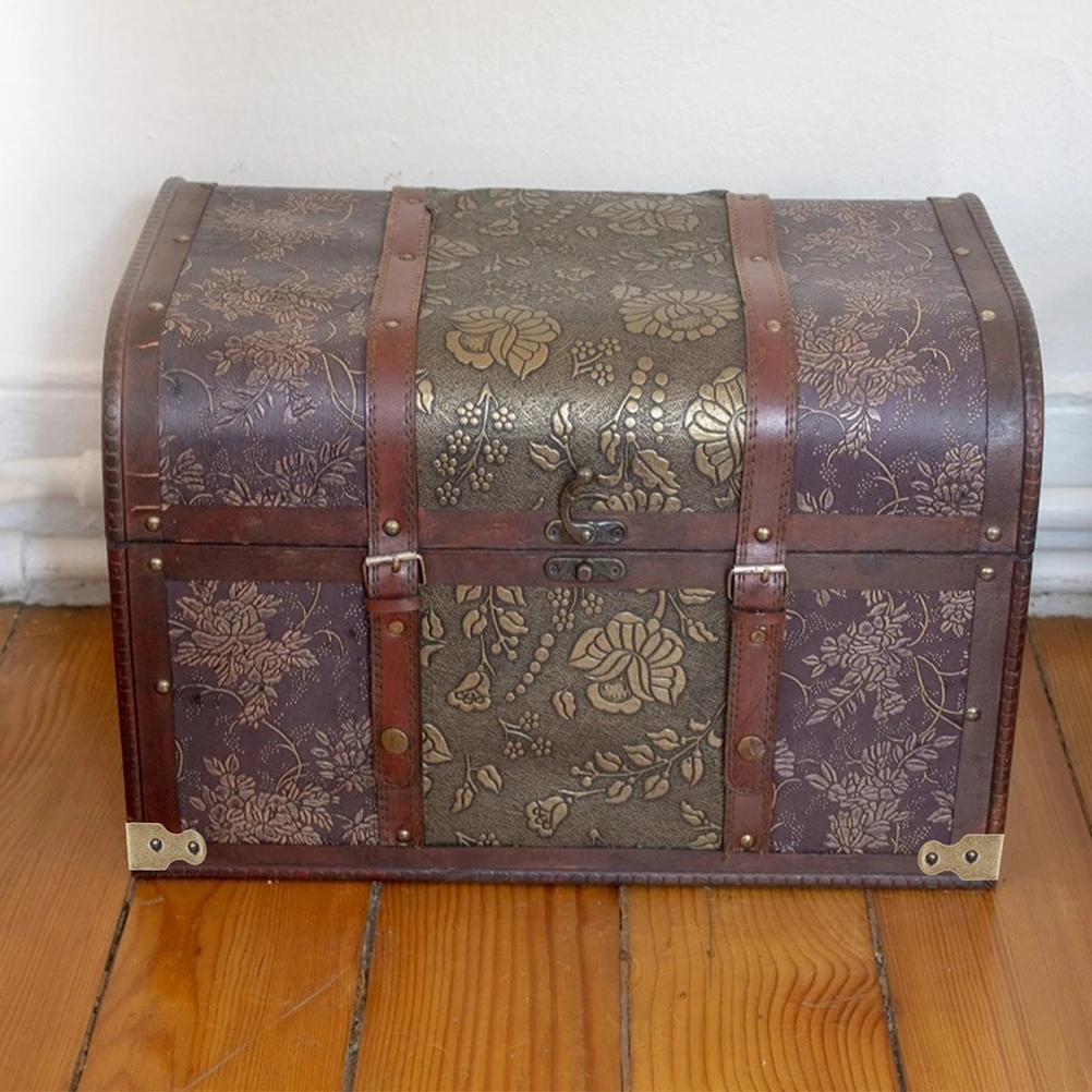 

4pcs Copper Corner Protectors Decorative Box Guards Vintage Wood Jewelry Toolbox Cabinet Retro Edges Covers Screws