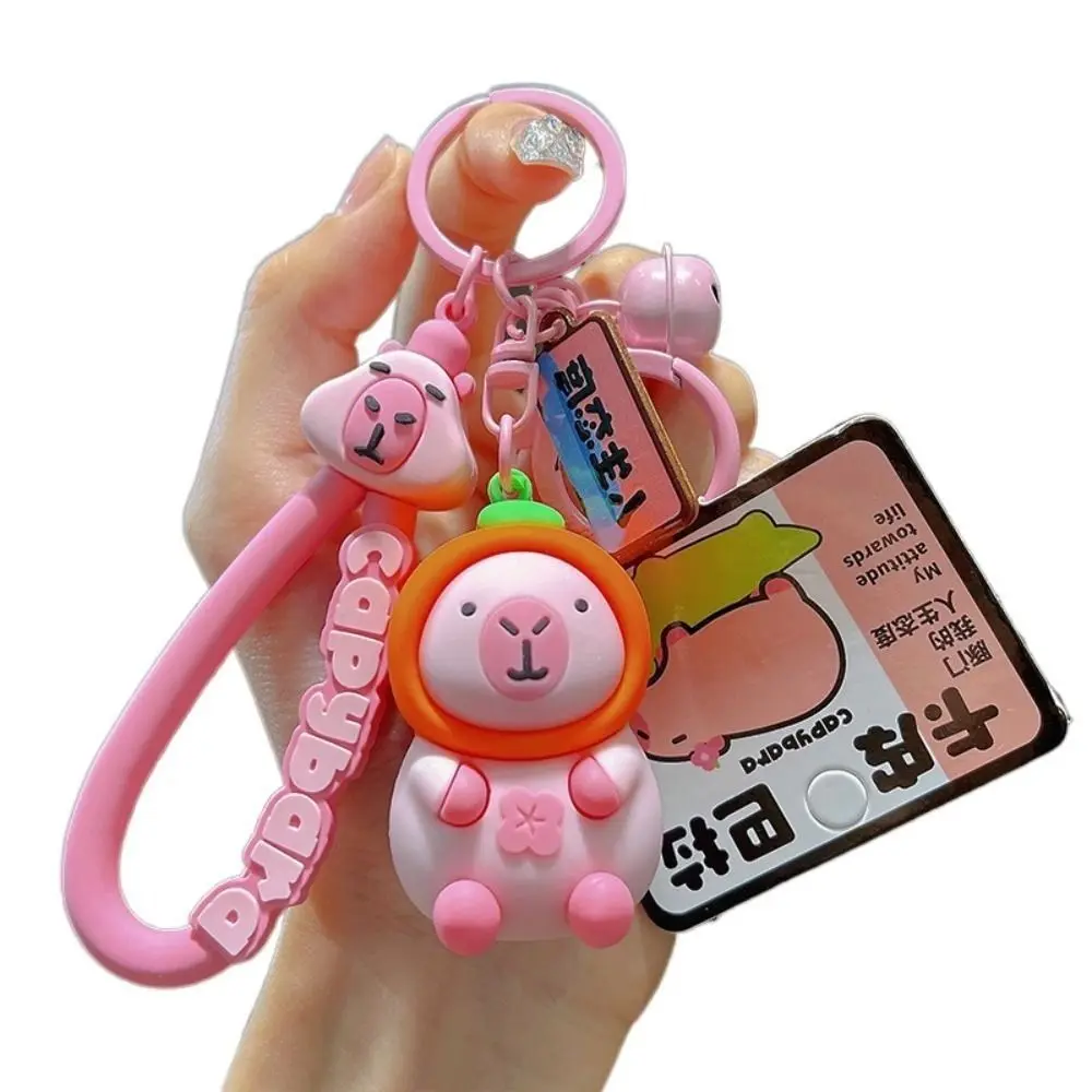 

Головной убор с фруктами, розовый брелок с капибарой, персик, лимон, мультяшный брелок с капибарой, креативный оранжевый, розовый брелок с капибарой