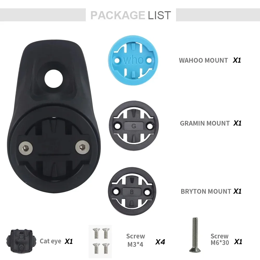 Syncros 0 ° Soporte de ordenador de integración de tapa superior para Garmin/Wahoo/Bryton para Fraser Ic Sl WC/DC/XC manillares Cockpit Xc Stem 1,5/2
