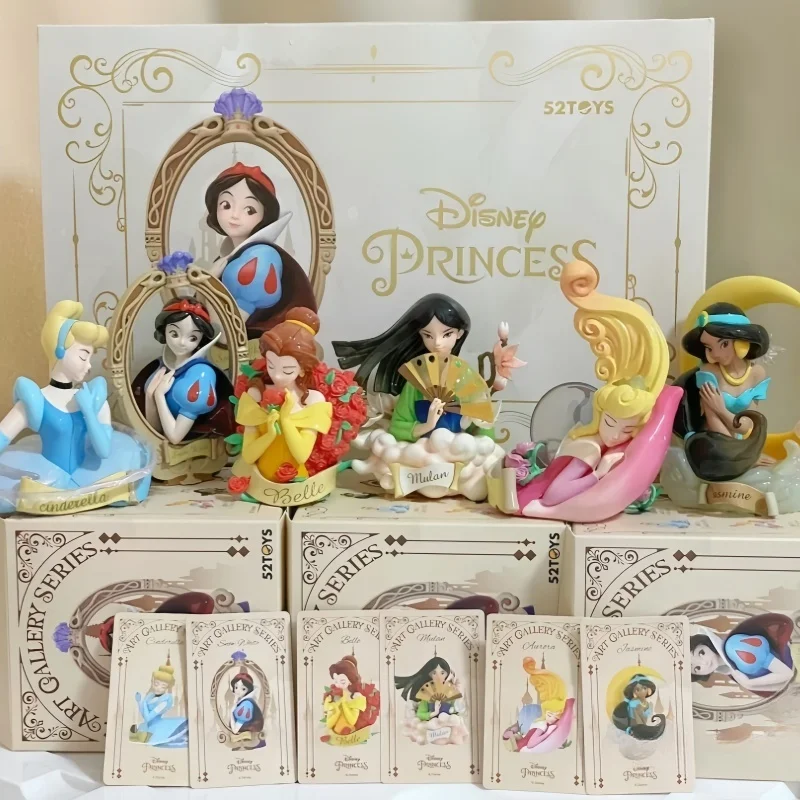 

Disney Princess Blind Box Art Reflection Series Mysterious Surprise Box Figure Cinderella Aurora Snow White Jasmine Toy Dolls
