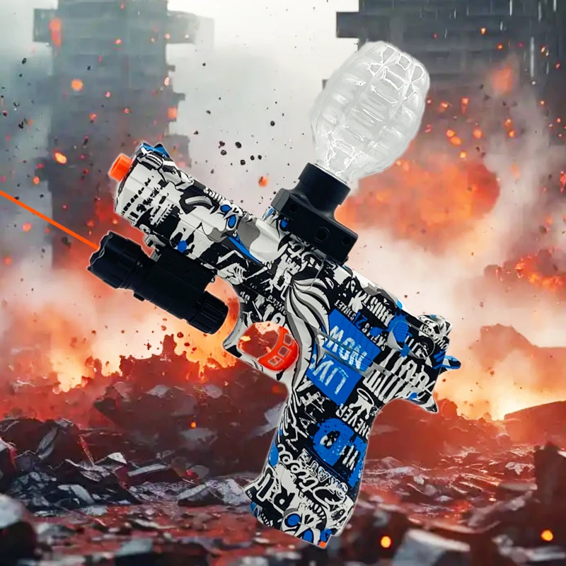 Bola de gel elétrica brinquedo arma verão ao ar livre laser macio bala blaster arma tiro esporte trainning brinquedo para crianças adulto presente