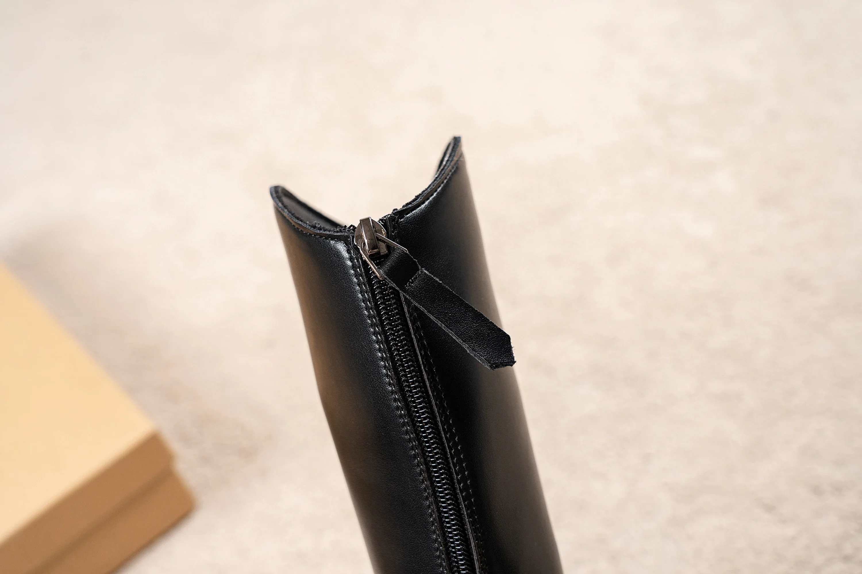2026 Neue Mädchen-Winterstiefel, hoch, mit Fleecefutter, warm, rutschfest, dicke Sohle, Reißverschluss hinten, für kaltes Wetter, tägliche Outdoor-Stiefel – Detail 7