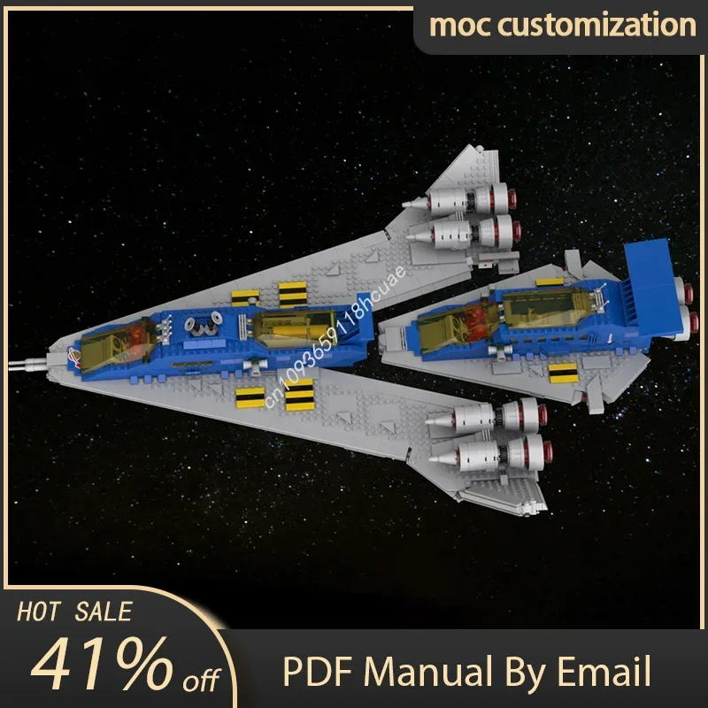 

2741 шт. Moc Space Series Galaxy Lambda Модель космического корабля Строительные блоки Креативная сборка Кирпичи Игрушки Подарки на день рождения и праздник