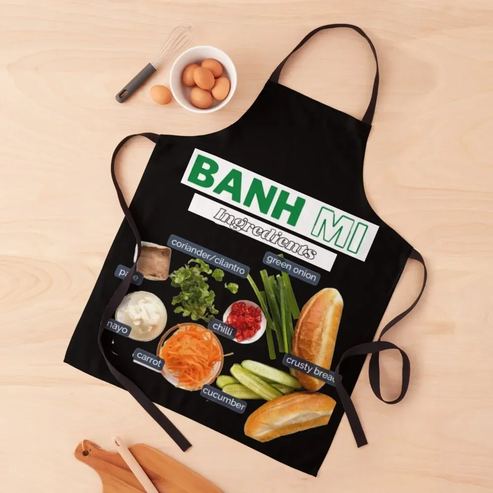 

Banh mi Apron nail tech supplies For Nail Stylist Men kitchen Men gift Apron