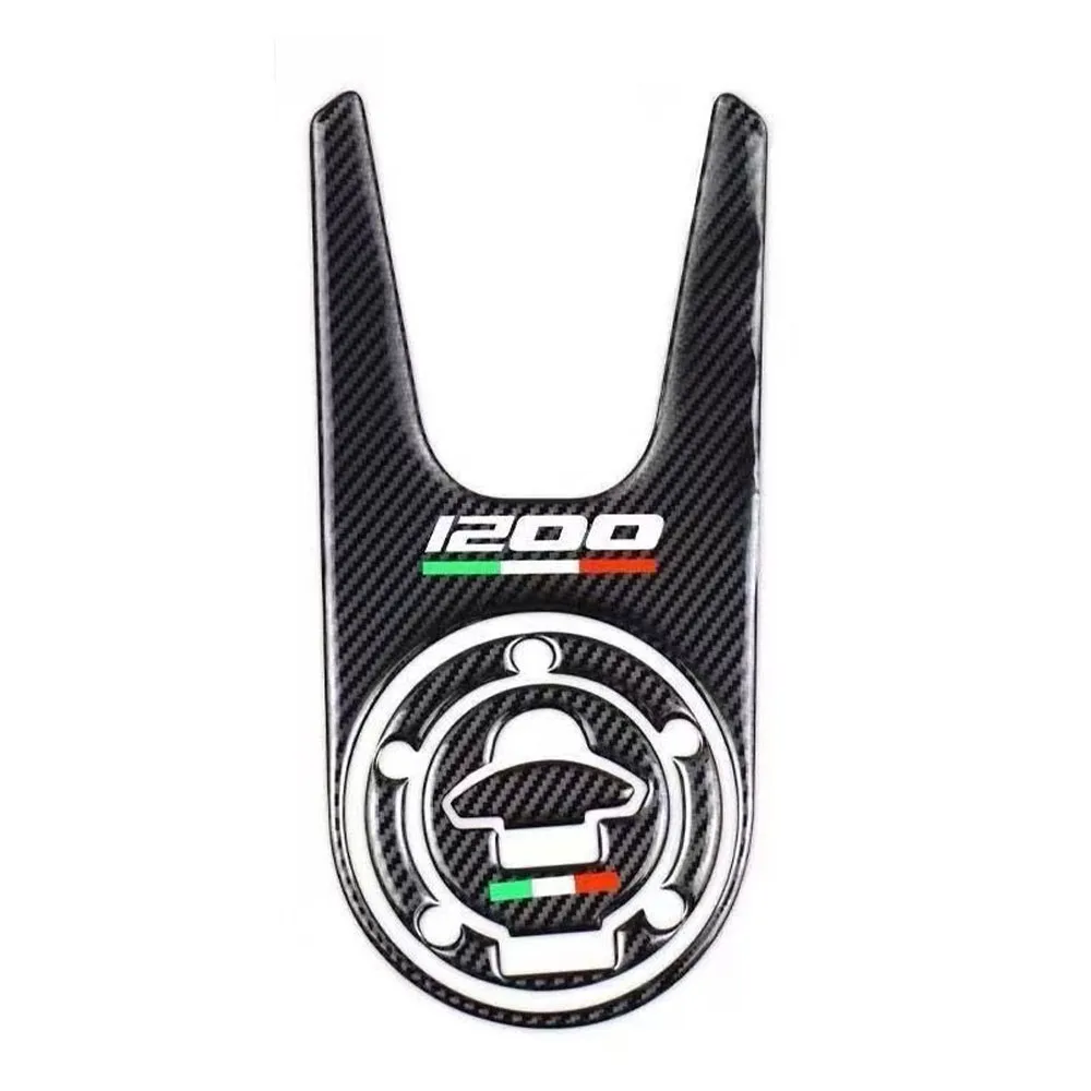 3D Carbon-look Motorcycle Tank Pad Protector Case for Ducati Monster 1200 2015 2016 2017 image 3