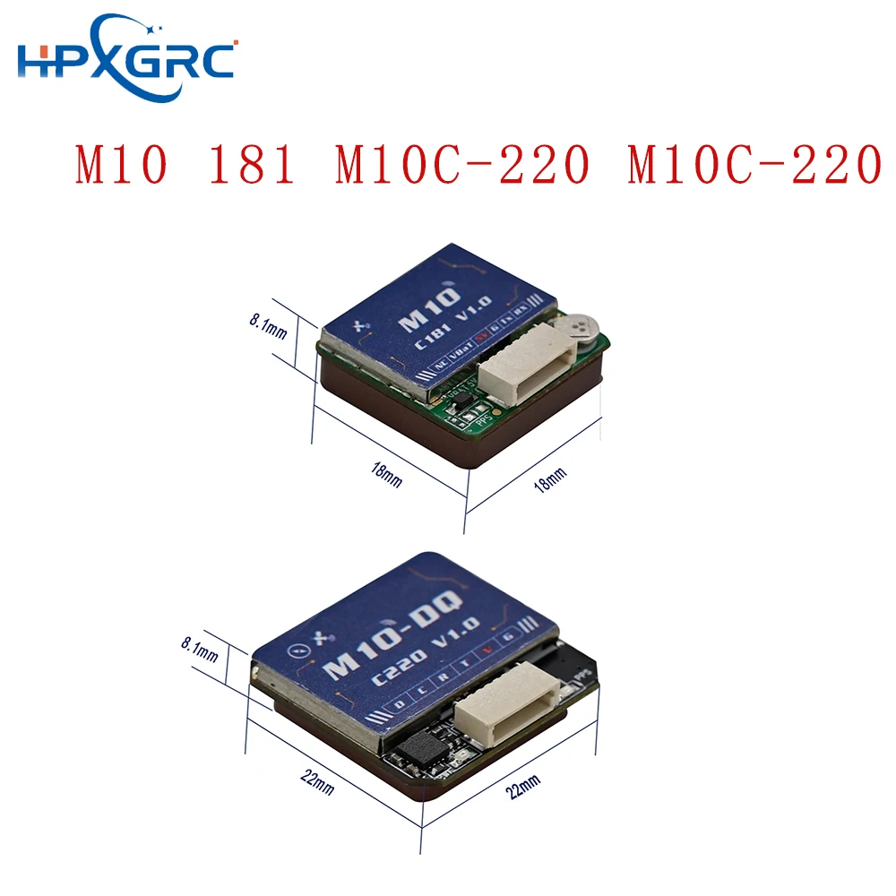 โมดูล GPS HPXGRC M-10 5883 (เข็มทิศ/เสาอากาศเซรามิก) - ไฟ LED ในตัวสำหรับเครื่องบิน RC แบบฟรีสไตล์ FPV