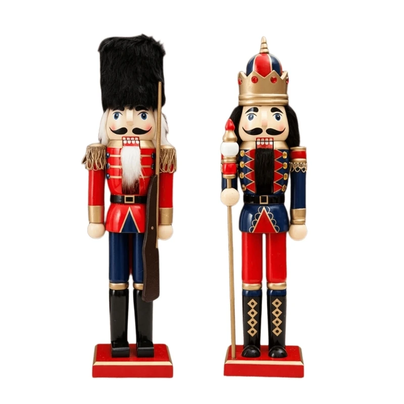 Weihnachtssoldatfigur mit europäischem Charakter für Weihnachtsarrangements 3XUF – Detail 1