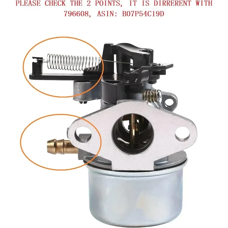 For 2700 3100PSI Pressure Washer Carburetor,compatible with Troy Bilt 799154 799248 Carburetor for 590948 775EX Choke Lawn Mower