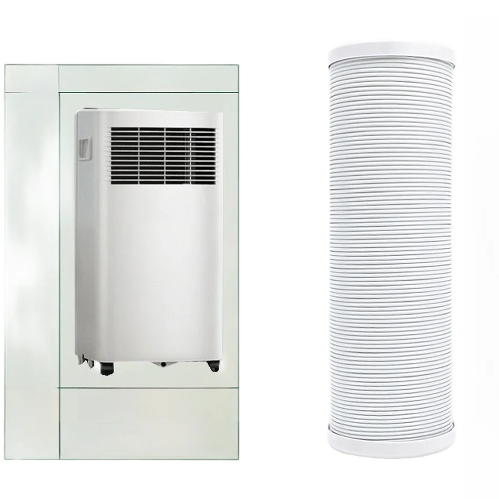 Expandable For Exhaust Hose Designed for Portable Air Conditioners with Steel Wire Reinforcement and For MIDEA Fit