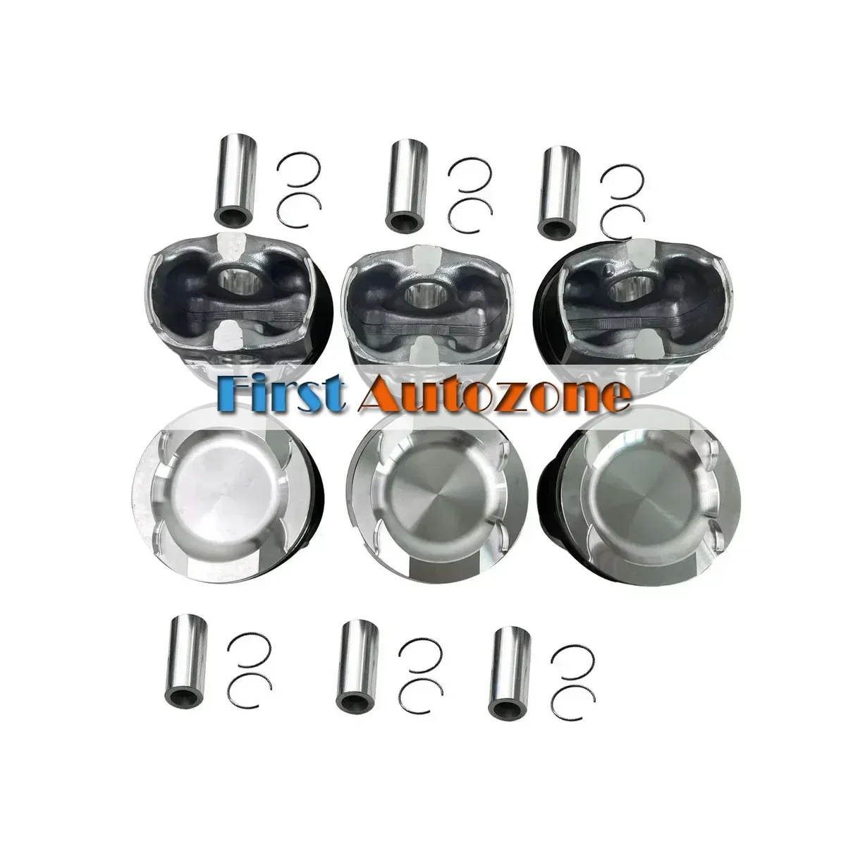 6pcs 11257610295 Pistons & Rings Set 3.0T N54B30A L6 84mm For BMW E82 M Coupe E90 F02 740Li E89 1257577581