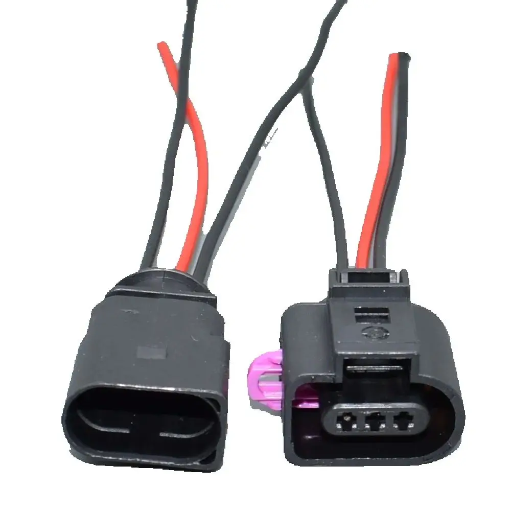 shhworldsea 3 Pin Way 1J0973703 Waterproof Electrical Wire Connector Temp Auto Sensor Repair Socket Plug for AUDI A4 A6 AVK VW