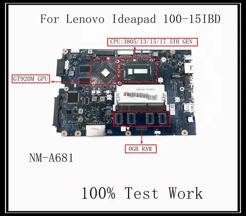 中古 天板傷あり Lenovo ideapad 100 15IBD Lenovo ideapad 100 15ibd motherboard-AliExpress