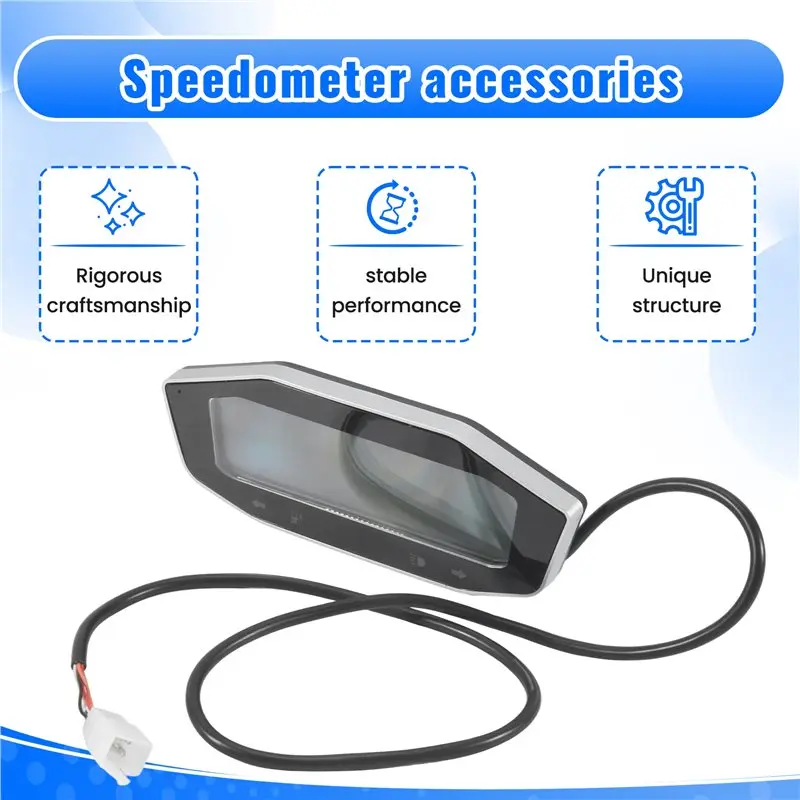 

CGDS-For Citycoco Speedometer Battery Power Display Speedometer Gear LED Display Meter 60V 72V For Citycoco Electric Scooter