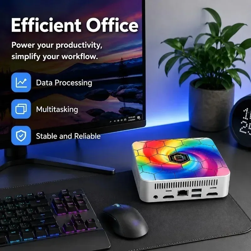 Colorful Mini PC High Performance Intel Core N95 16GB RAM 1TB/2TB Big SSD Windows11 Portable Office Study WIFI6 BT5.2