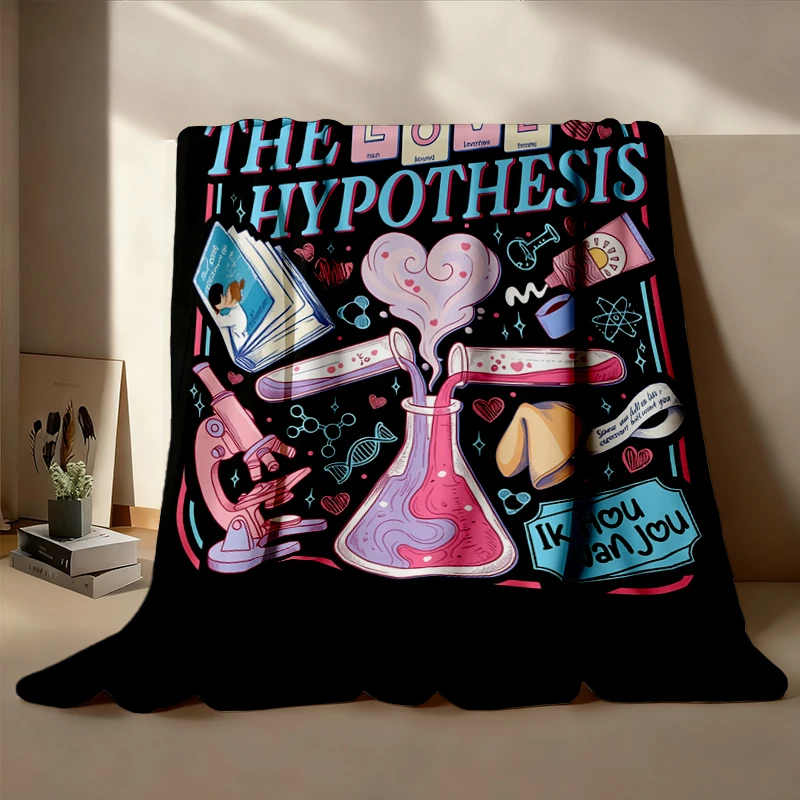 The Love Hypothesis Romance Book Warm Blanket, STEM Rom Com Book Soft Blanket, Ali Hazelwood Merch